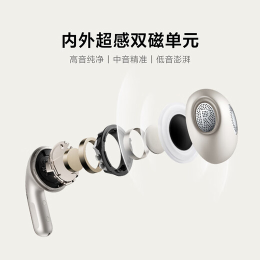 Xiaomi (MI) Xiaomi Buds 5 Same style as Mr. Lei Noise Canceling Headphones Semi-in-ear Bluetooth Headphones Suitable for Android and Apple phones (Frost Blue)