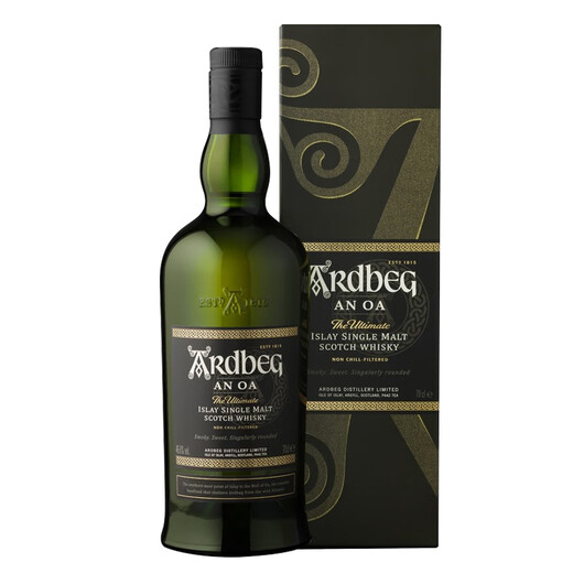 雅柏（Ardbeg）苏格兰单一麦芽威士忌酒进口洋酒阿贝5年/10年小怪兽泥煤烟熏风味 阿贝奥之岬 1000mL 1瓶