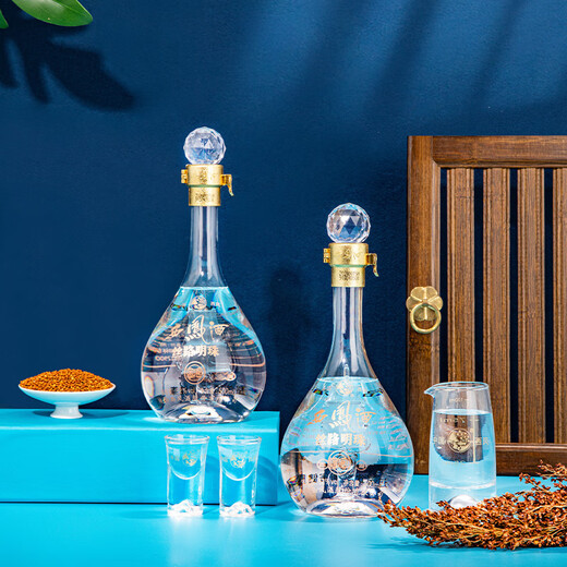 Xifeng Liquor 52 Degree Liquor Gift Box 2 Bottles of Chinese and Foreign Famous Liquor Shaanxi Xifeng Liquor Gift for Father-in-law Full Moon Wedding Banquet Liquor 52 Degree 500mL 2 Bottles Gift Box