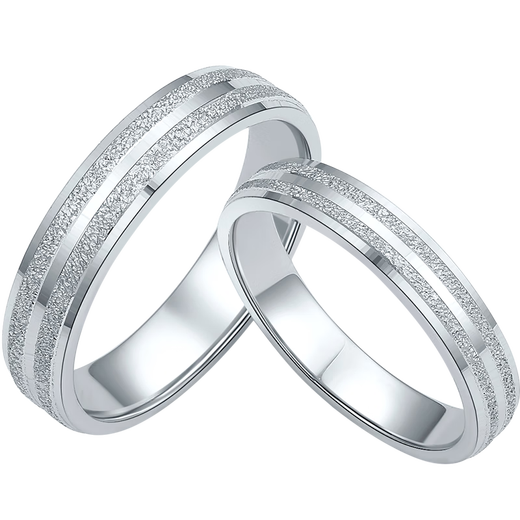 Saturday Fu PT950 platinum ring sweet love platinum couple ring men and women size 10 about 2.8g birthday gift