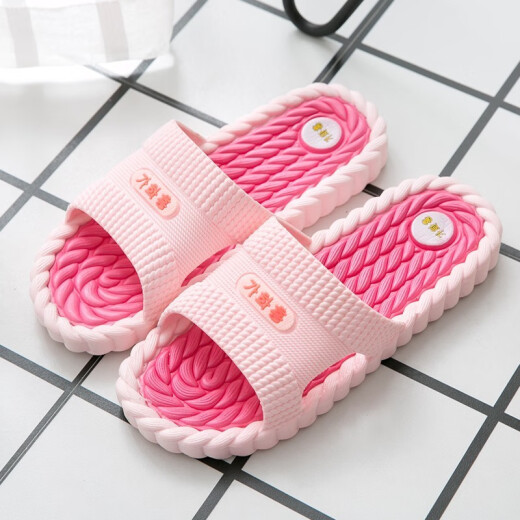Guapos 2020 nuevas zapatillas nuevas para hombres anti-deslizamiento de la casa de la casa de la casa de interior pareja de masajes al aire libre hombres oscuro azul 9859 40 (40-41)