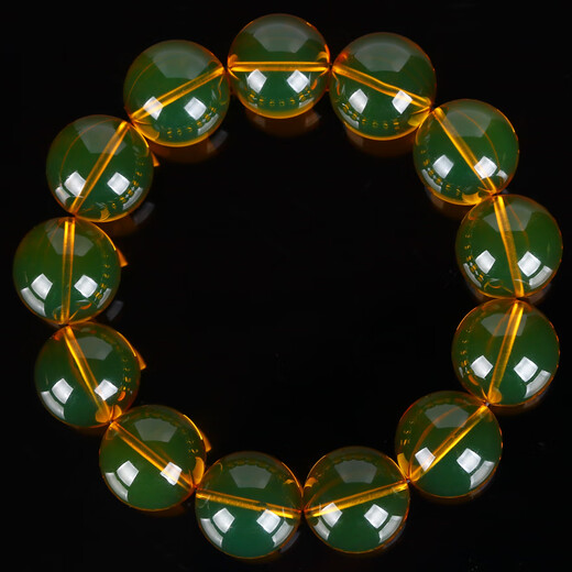 Dream Elements MENGYUANSU17mm Full Rare Mexican 6A Water Purified No Impurities Uncracked High Blue Amber Bracelet Bracelet