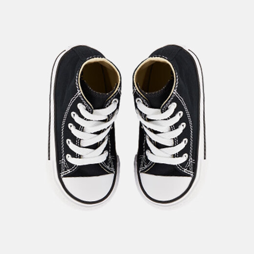 Converse children's shoes children's canvas shoes infants and children's shoes classic high-top canvas shoes black 25-