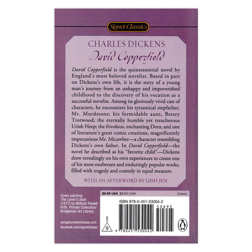 大卫科波菲尔 英文原版 David Copperfield 狄更斯巅峰之作 世界经典文学名著 课外阅读 搭双城记 雾都孤儿 远大前程 荒凉山庄
