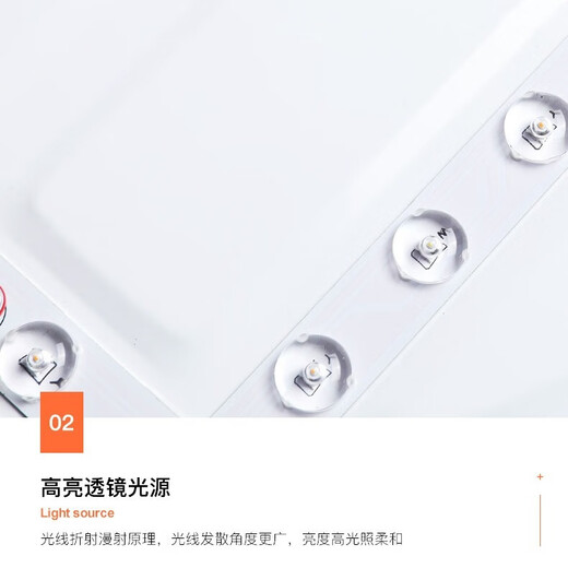 Jihuo Master Bedroom Ceiling Lamp Modern Simple Nordic Bedroom Lamp 2024 New Creative Master Bedroom Room LED Lamps White on the Outside and Black on the Inside Round Diameter 48CM White Light 45 Watts