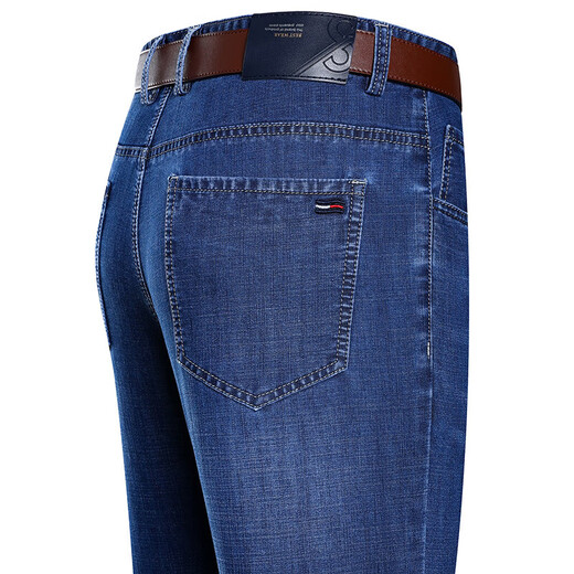 Tommy Jeans Tommy Herbst und Winter New Jeans Herrenhosen Business Casual Gerade gewaschene Hose Deep Lan 3882 Modell Dünn 32