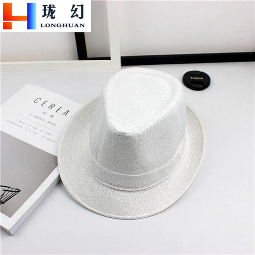 Longhuan New Produkt Republic of China-Stil Herren-Top-Hut Shanghai Xu Wenqiang Retro Schwarzer englischer Jazz-Jazz-Top-Hut Männer und Frauenbühne.