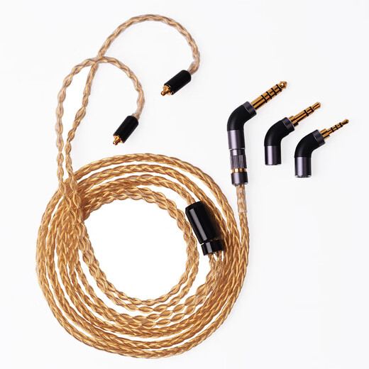 Cable de actualización de auriculares con plataforma de oro esterlina Yongse Sterling Adecuado para Shure 846 2.5/4.4 Balance 0.78 Sony Xielantummcx Senhaiie300/900 AKGN5005 AKG N5005/N30/N40 3.5 Stereo+2