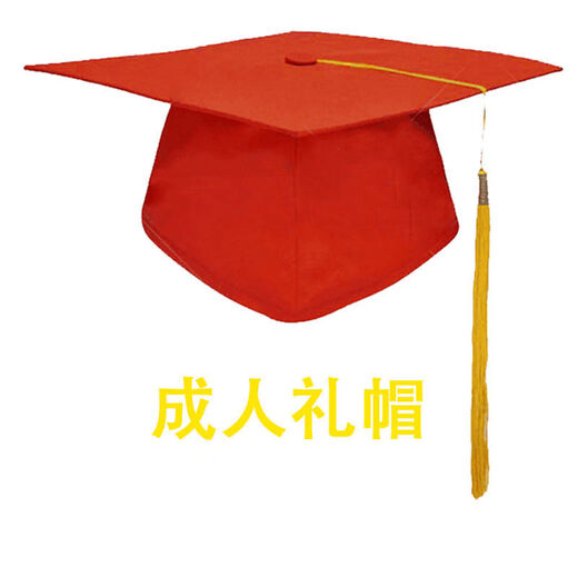 雷事兴定制毕业典礼十八岁成人礼帽可印制LOGO礼帽学士帽博士导师校长帽 硕士帽