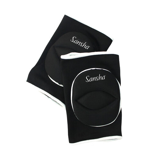Sansha Ballet Dance Yoga Practice Leisure Sports Men's and Women's Thickened Knee Pads Black S Size