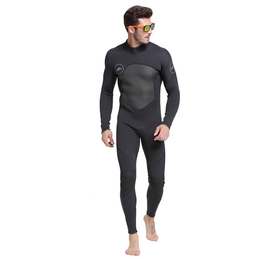 SBART (SBART) einteiliger Tauchanzug Langarm 1,5 mm Quallenanzug Schnorcheln Neopren warm Sonnenschutz Surfanzug 1,5 mm Männer 1283 Schwarz M