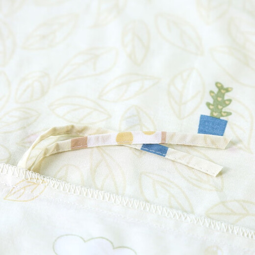 Fuana Home Textiles Children's Pure Cotton Single Piece Quilt Cover Student Dormitory Cotton Mattress Cover Single and Double Home Use Canai Yellow 40S Cotton + Category A Care 1.5 Meter Double (Quilt Cover) 203cm*229cm