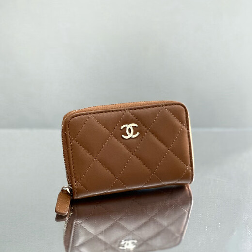 Second-hand 95 new Chanel (CHANEL) khaki coin purse