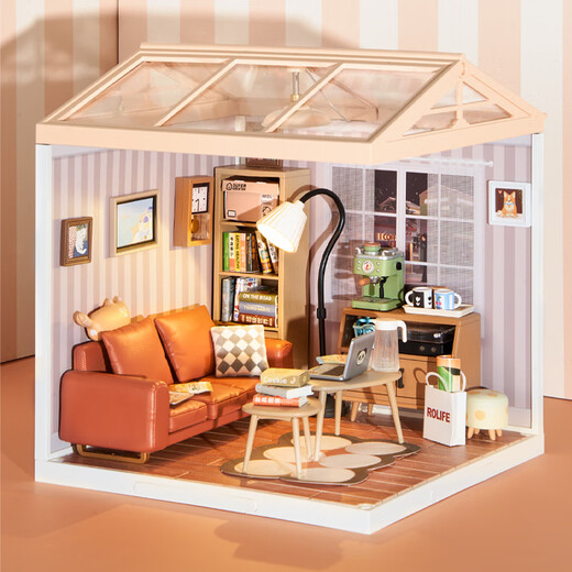 若来（Rolife）超级世界客厅拼装diy小屋积木玩具手工儿童生日七夕情人节礼物