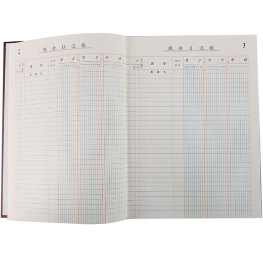 Cheng Wenhou-Kassenjournal 16K-Kredit-Kassenbuch, Hardcover-Hauptbuch, handschriftliches Hauptbuch, 19 * 26,2 cm, 100 Seiten 101-91-10