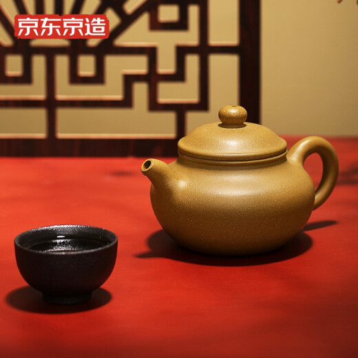Yixing purple sand pot Kung Fu teapot Zhongpan pot made in Beijing and Tokyo
