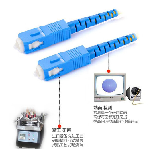 aopre （欧柏互联）电信级光纤跳线单模单芯3米长光纤熔接收发器尾纤 ST-ST 单芯单模/3M