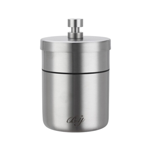 B&y 304 stainless steel ashtray Heightened and thickened ashtray Windproof car cigarette cup Thick material fashionable bar ashtray 255 single 304 single covered