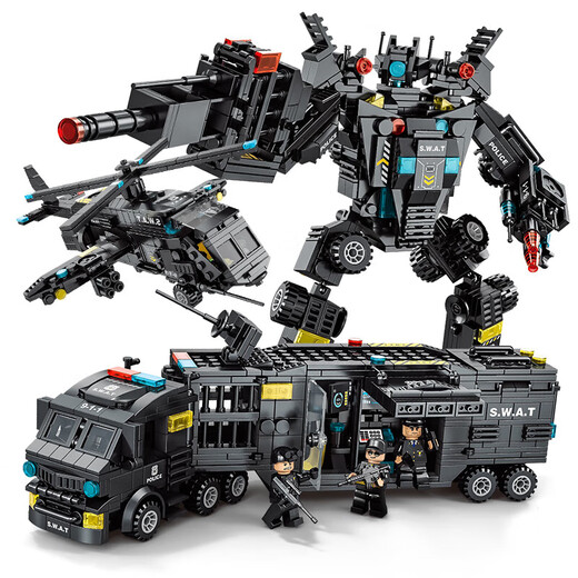 Kompatibel mit Lego Car Tank Toy Mecha Mecha Special Police Children's kleine Partikel Bausteine Jungen versammelten Geburtstagsgeschenke Iron Empire Tank Alliance 43 Stile