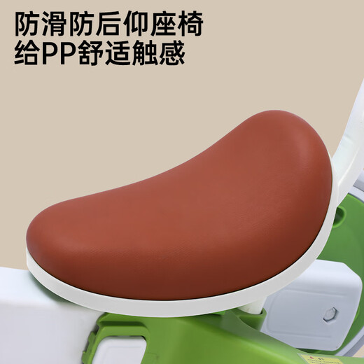 Angi Baby Children's Tricycle 1-3-6 años Bicycle Baby Baby Walking Artifact Baby Stroller Balance Car Stroller de 2 años Sophie Green [cuatro en uno + Música de iluminación] Los niños pueden llevar a cabo un auto de equilibrio multifunción