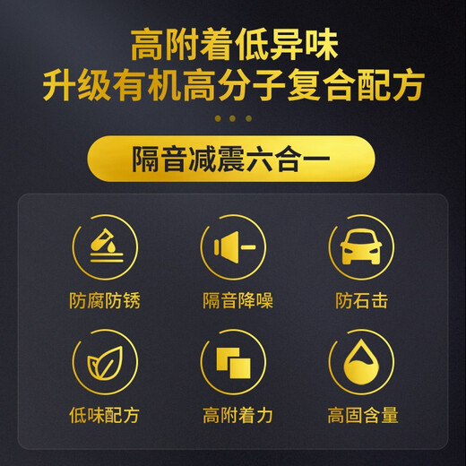 Goodway Automotive Chassis Armor Paint Gold Shield Chassis Armor Self-spraying Anti-rust Sound Insulating Glue 700ml Black Can Be Customized