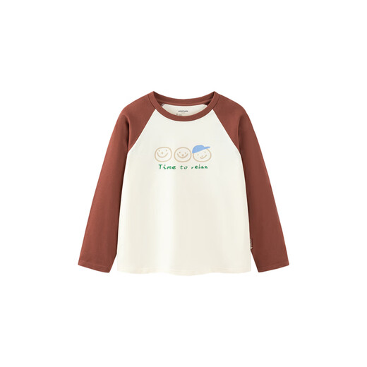 Mini Bala mini parent-child cotton raglan sleeve T-shirt for boys and girls, family of three tops