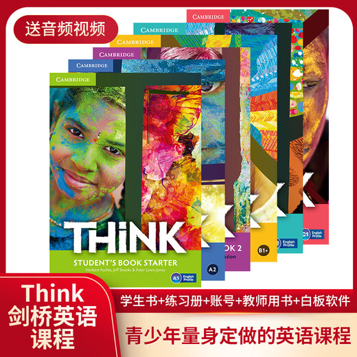 剑桥Think 教材 剑桥大学出版社初中英语教材 培训机构外国语学校英语综合教材 正版套装 starter12345全套 课本+练习册新版现货 第一版2级 学生书+练习册 PET(B1)