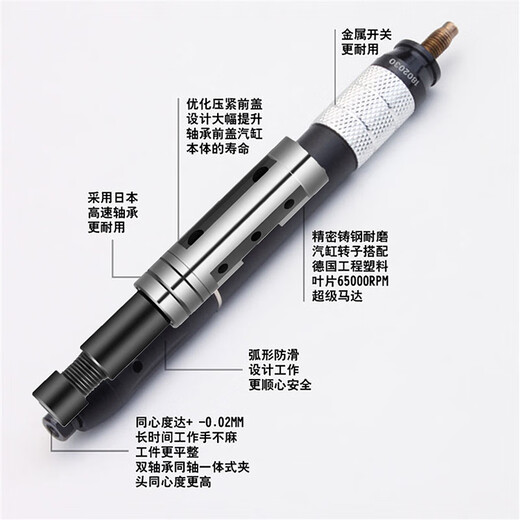 Kezhitu Taiwan Pneumatic Schleifmaschine Luftschleife Industrial Grade kleine Gravurmaschine Formpoliermaschine Gravur Werkzeug AT-6630 Standard
