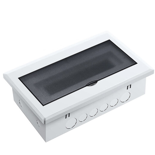 Iron bottom concealed circuit distribution box household surface-mounted back-to-power box switch box electric box box electric control box empty unpacking flat plate concealed 10-13 circuit