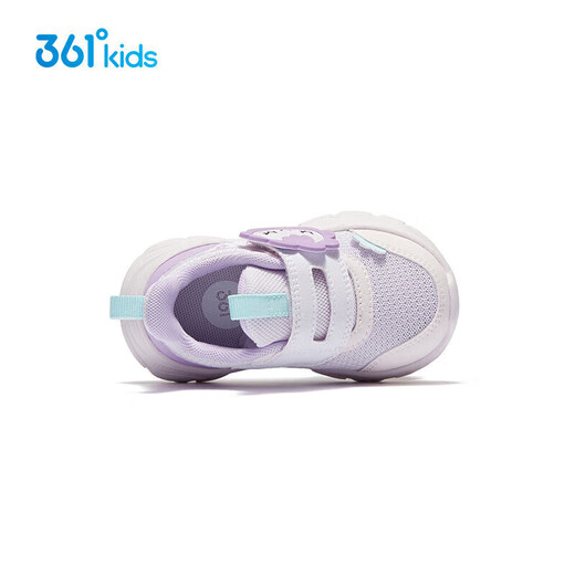 361 Children's Shoes Children's Toddler Shoes Spring Boys and Girls 1-3 Years Old Cartoon Baby Shoes Purple 25