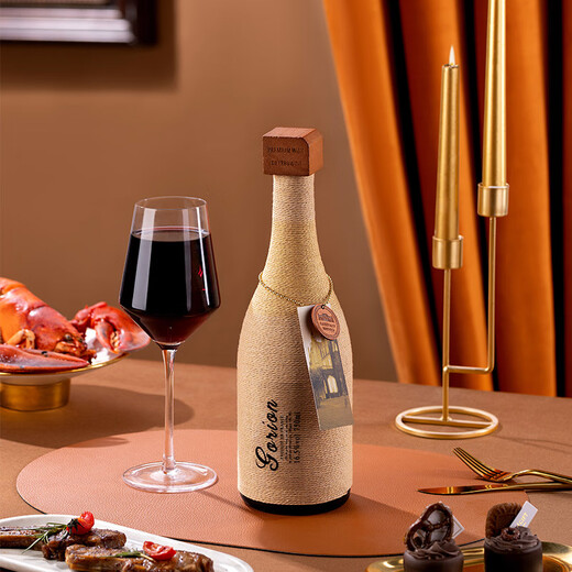 歌瑞安 法国进口AOP红酒 16.5度丹魄干红葡萄酒整箱750ml*6瓶礼盒装