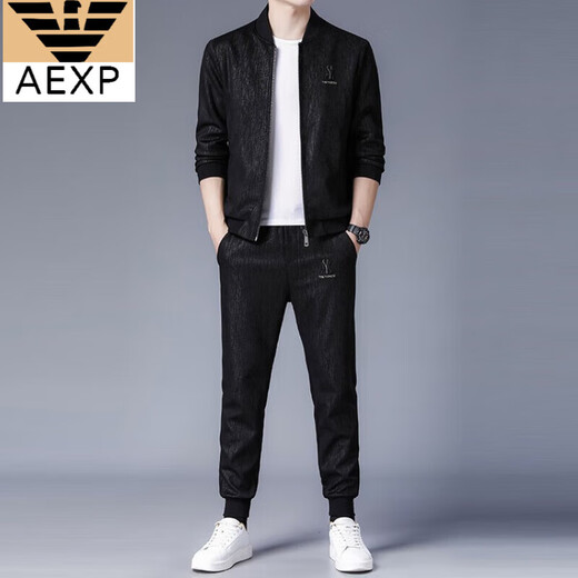 AEXP2025 Neues Herren-Gelegenheits-Sportanzug Frühlings- und Herbsthosen Jacke Mode zweiteiler Set 6629 reguläres Modell M.