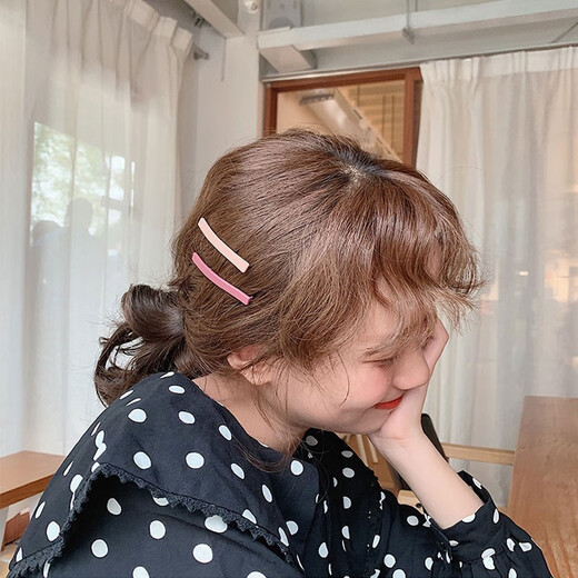 飞花可爱小卡子发饰后脑勺发夹侧边夹子头发刘海夹碎发夹一字夹发卡女 莫兰迪色 10件套