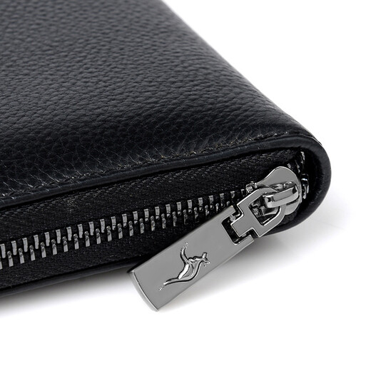 SAQUE SAQI KANGAROO (SAQIDISHU) Portefeuille pour hommes longs Business Business Businet Zipper Embrayage Drive de licence de permis de conduct