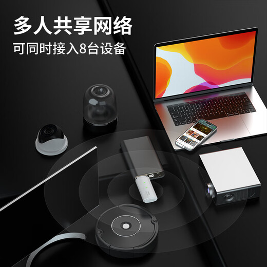 Unijoy Sin almacenamiento previo, sin alquiler mensual, wifi portátil, tarjeta de Internet inalámbrica 4G sin tarjeta, punto de acceso a red portátil, enrutador móvil, tráfico ilimitado mientras viaja, versión insignia de wifi portátil, cuatro antenas mejoradas + paquete semestral mensual de 1500G