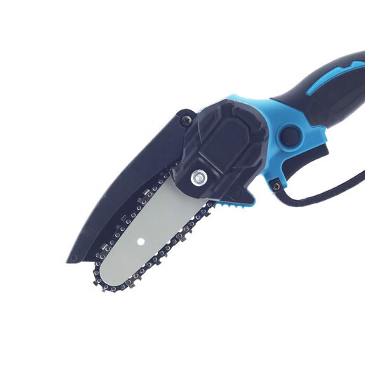 Household mini handheld lithium chainsaw rechargeable electric chain saw 4-inch chainsaw 6-inch logging saw tool 4-inch one machine and one electric