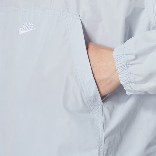 耐克（NIKE）卫衣男装2024春秋季新款运动服梭织透气半拉链男士套头衫 FN3893-043灰蓝 M