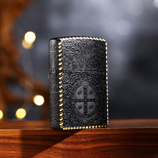 Zippo Original Lighter Zhibao Bite Edge Deep Turved Tallado Constantino Regalo de regalo de hombres a prueba de viento Constantino (independiente) (DY9902ZB) Tamaño único