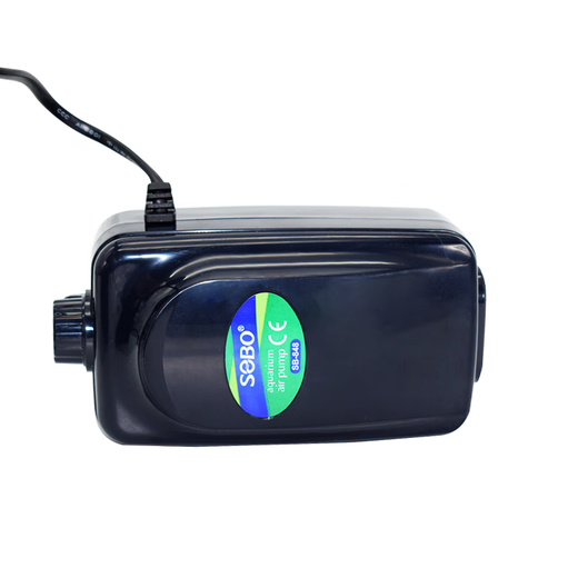 SOBO Songbao Fish Tank Oxygen Pump Aerobic Pump Small Fish Tank Fish Raising Oxygen Pump Household Aerobic Machine Aquarium Supplies [Full Accessories] 12w Double Hole SB848+ [Air Stone Package]