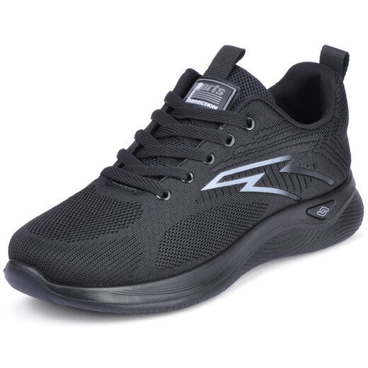 
Mengxi Spring and Autumn Middle-aged and Elderly Casual Sports Shoes Men's Mesh Black Work Board Shoes Men's Shoes Summer Breathable Cloth Shoes Men's Single Shoes A15-6621 Black 40
