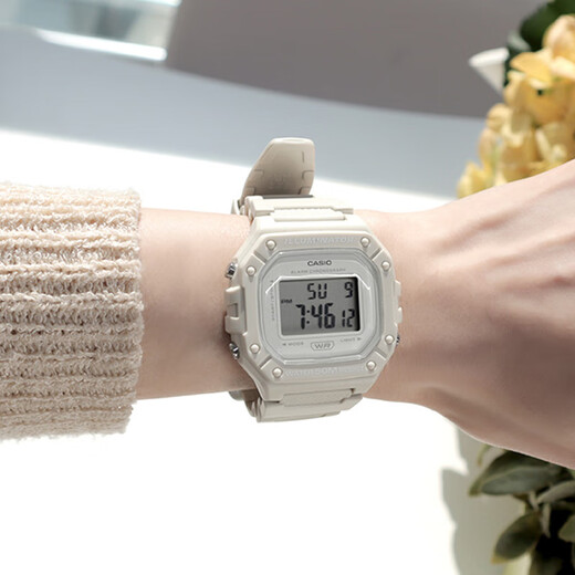 CASIO watch men's retro small square sports waterproof student men's and women's f91w series watch W-218HC-8A