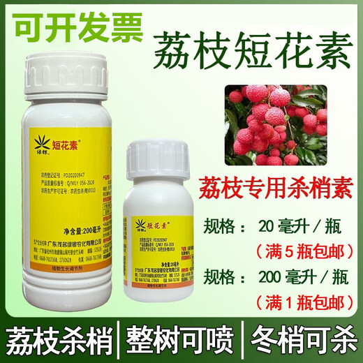 Brachyphyllin, ethoxyfluorfen, specially used for lychees to control shoots and shoots, kill winter shoots, promote flowers, protect flowers, 20 ml * 10 bottles