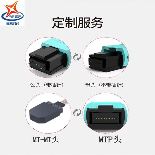 Huihong Times волоконно-оптическая джампер MPO-MPO/LC/FC8 Core 12 Core 24 Core OM4 100 Гигабитный мультимод 40G/100G/200G/400G Оптическое кабель MPO-FC12 (OM3) 1 Метр.