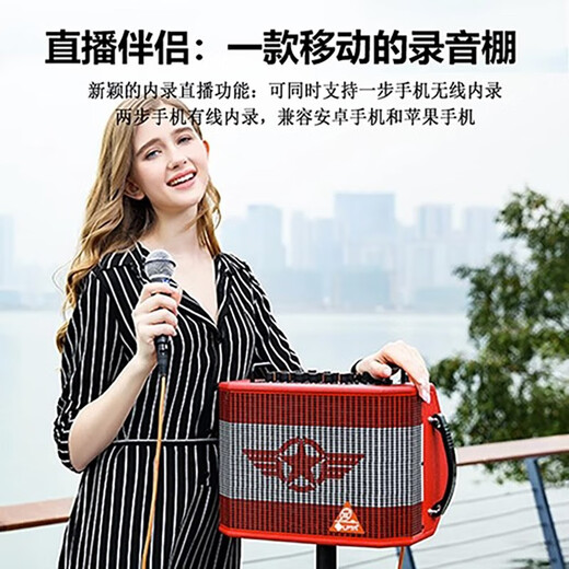 Magic 3 Magic 3 plusX speaker 2025 LPTA guitar saxophone audio outdoor live broadcast speaker with sound card monochrome speaker + wireless microphone + wired microphone