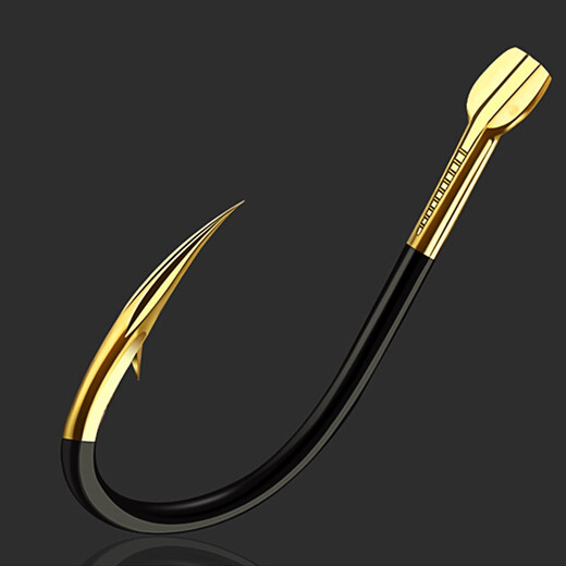 Zhenyou (Grsaed) double blood slot Iseni fish hook No. 6 fish hook bulk tungsten steel large hook with barbed crucian carp fishing hook fishing gear supplies fishing accessories