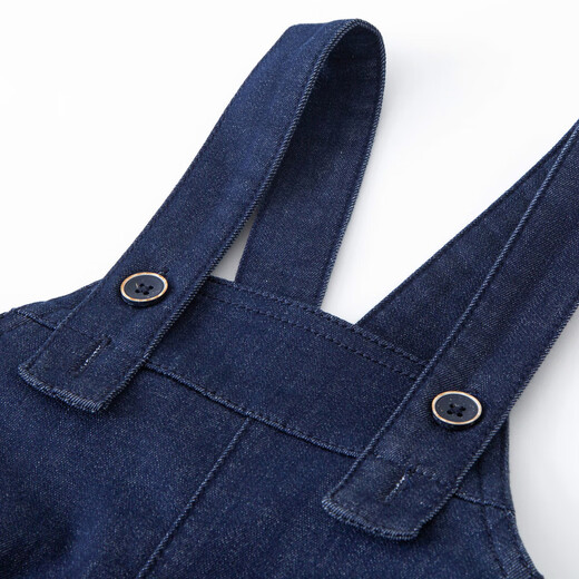 Mini Bara [Soft denim baby overalls] Soft and elastic skin-friendly fashion jeans for boys and girls