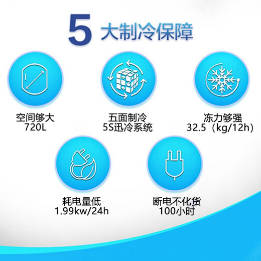 海尔829升冰柜商用大容量冷藏冷冻转换双门超低温冷柜深冷速冻保鲜柜 829L 电子温控BC/BD-829HEZ