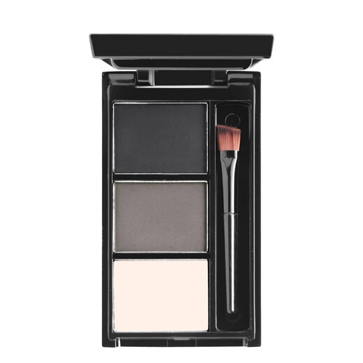 Aha Hot Eyebrow Powder A1vaq001-Natural and delicate three colors with eyebrow cream powder with brush for eye contouring, three-dimensional and not easy to fade 01# Tibetan color 1 box