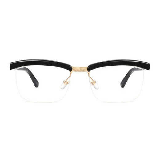 Sisyphus anti-radiation and anti-blue light flat glasses Tom Hardy same style big face glasses men's color changing computer eye protection myopia frame fat handsome black gold frame transparent film customized 1.74 imported lenses (above 800 degrees)