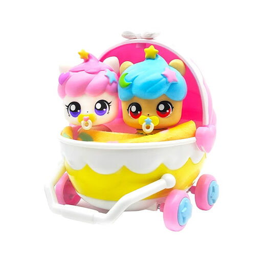 
Wonderful Mengke Magic Sweetheart Toy Cradle Set Cake Cute Twins Cute Cool House Children's Day Gift